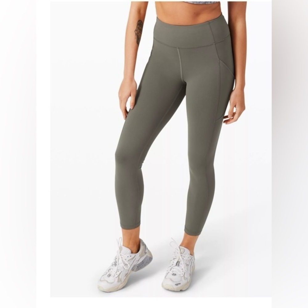 Lululemon invigorate high rise tight olive green size 2 style W5DJ5S